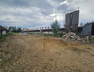 Bourací práce na hale chovu prasnic